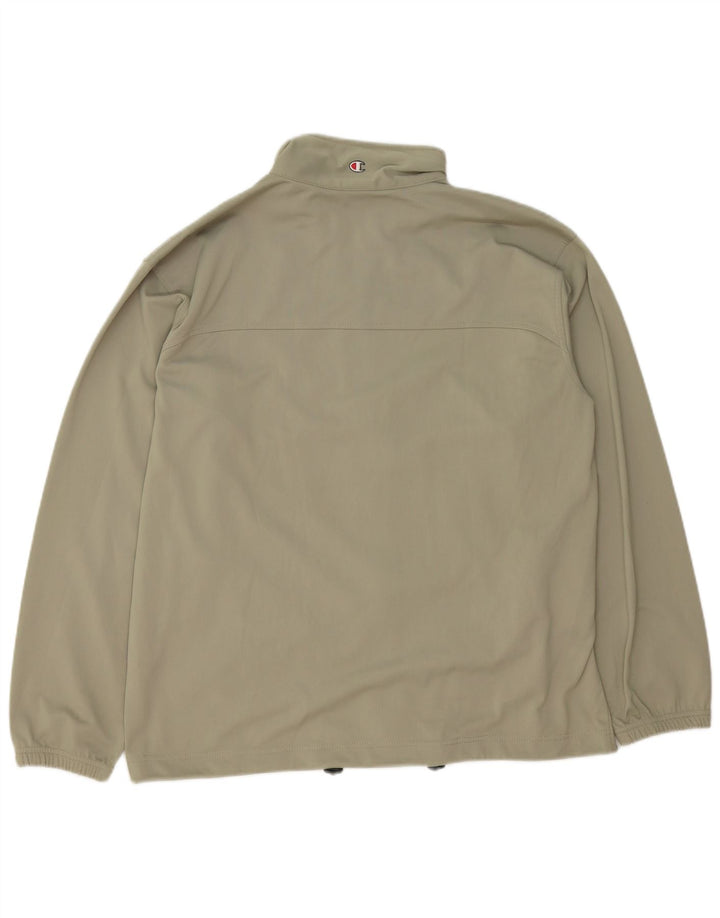 CHAMPION Chaqueta superior de chándal para hombre Poliéster caqui grande