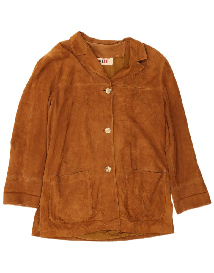 Dibi Chaqueta de ante para mujer IT 46 Cuero marrón grande