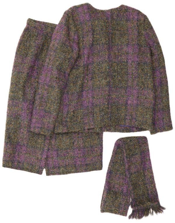 Castleisland Conjunto de falda de 2 piezas para mujer UK 12 Medium W32 Cuadros multicolores