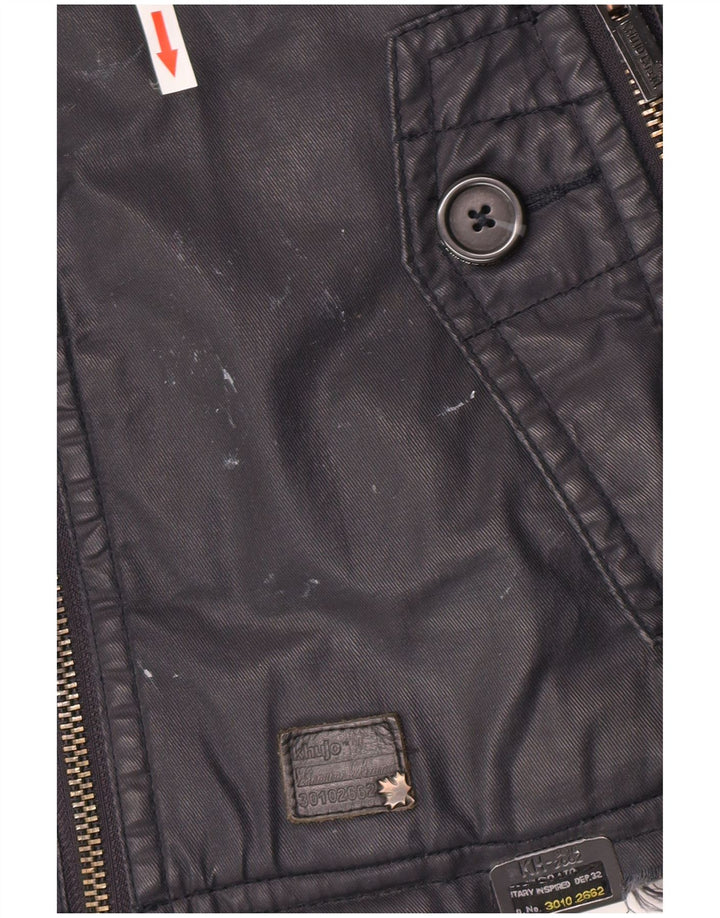 KHUJO Chaqueta utilitaria para hombre UK 36 Small Azul marino