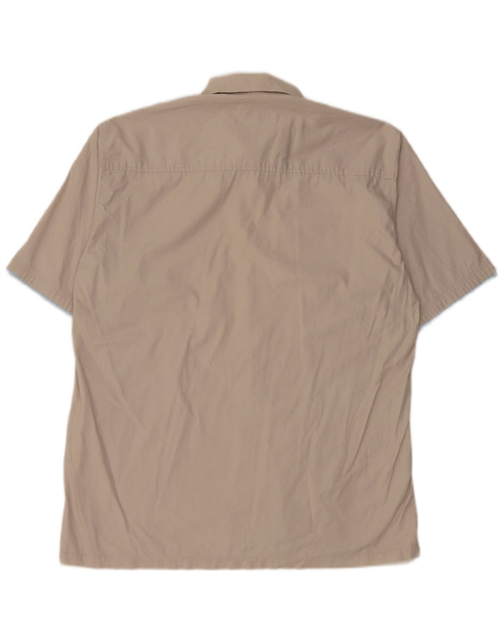 Pringle Camisa de manga corta para hombre Talla 15.5 Algodón gris medio