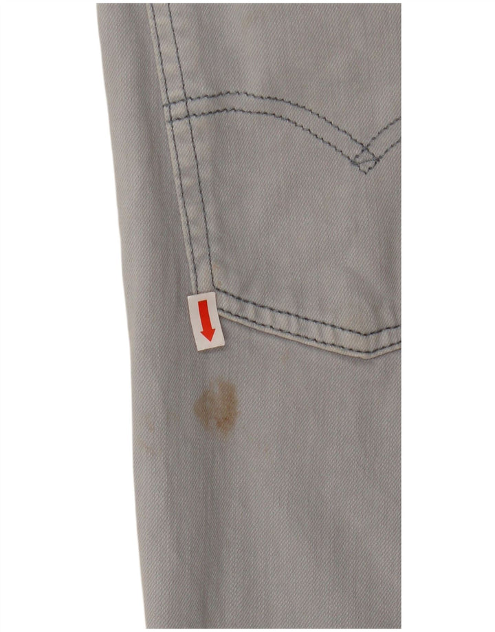Levi's Hombre 511 Slim Jeans W32 L27 Algodón Gris