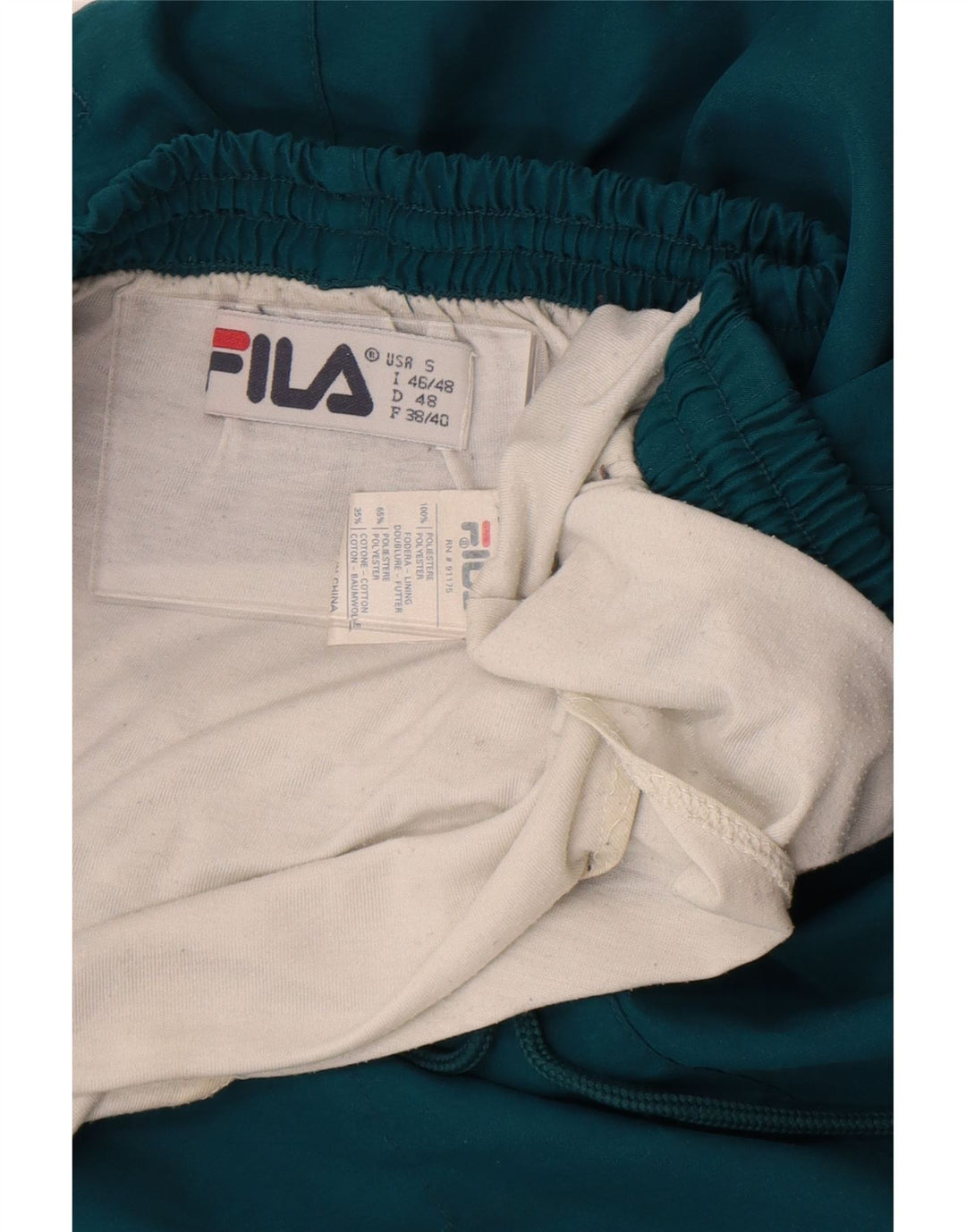 Fila Pantalón Corto Deportivo Para Hombre Pequeño Poliéster Verde
