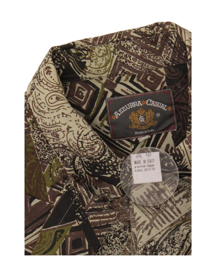 Azzurra Camisa Con Estampado Abstracto De Viscosa Verde Grande |