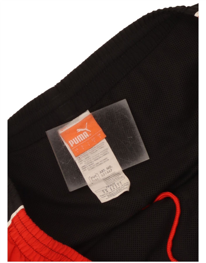 Puma Pantalones De Chándal Para Hombre Grande Negro Colorblock Poliéster