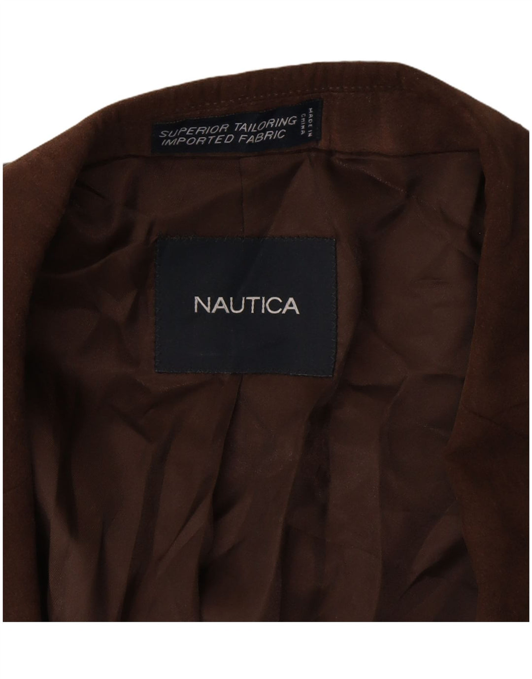 NAUTICA Chaqueta tipo blazer de 2 botones para hombre UK 42 XL Marrón