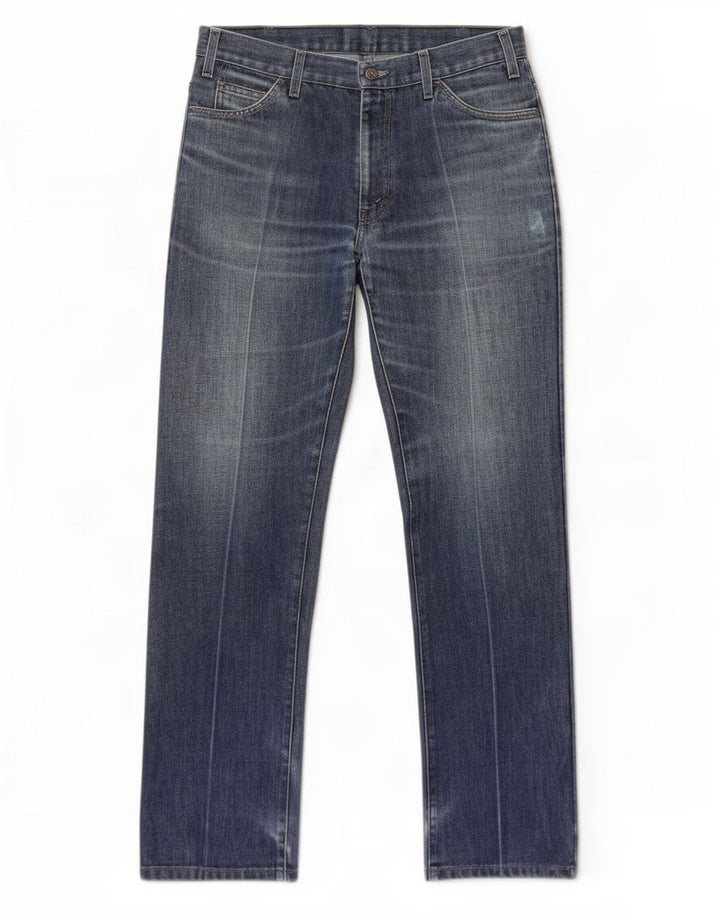 Vaqueros rectos desgastados para hombre Levi's W33 L34 Algodón azul