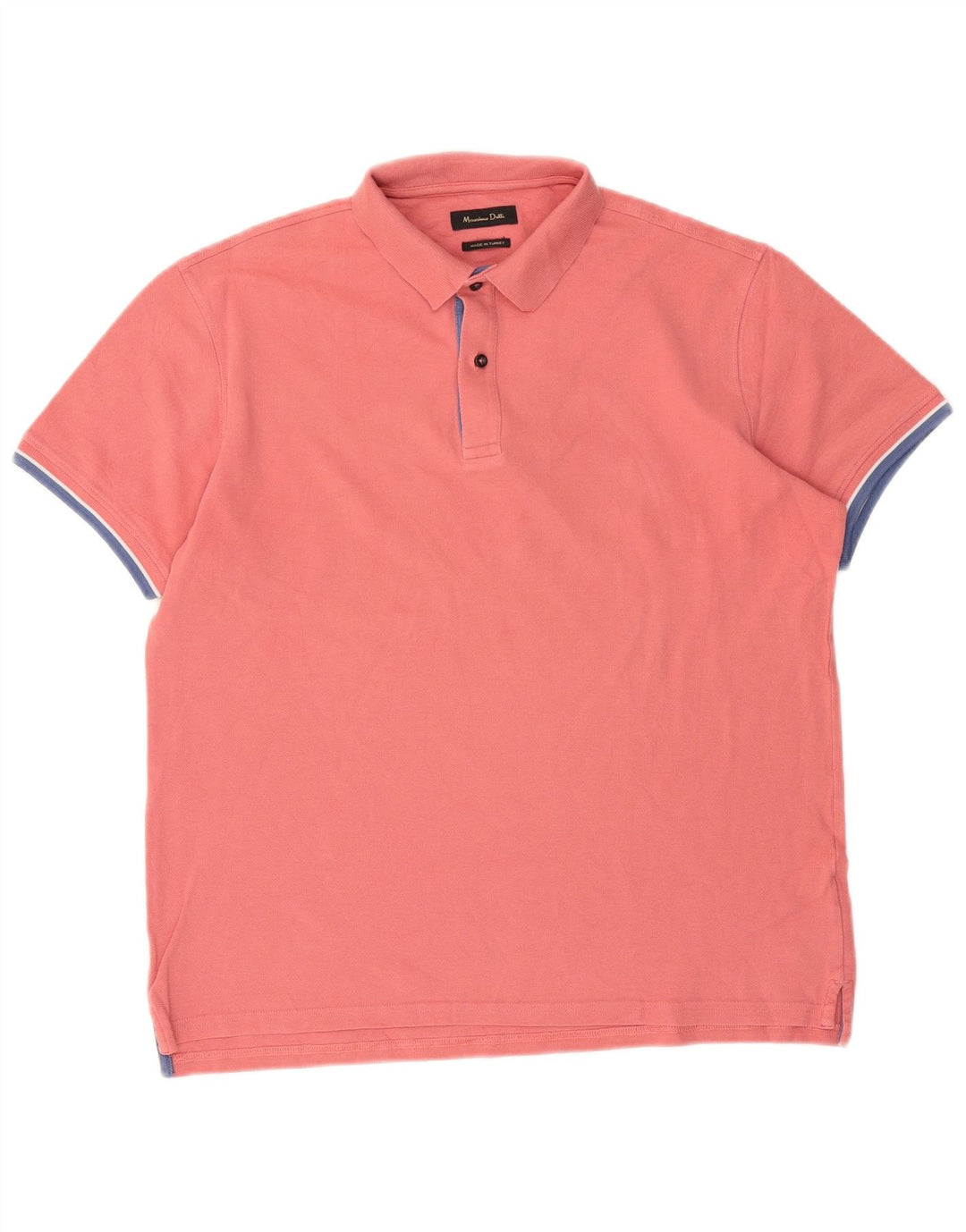 Polo Massimo Dutti Hombre XL Algodón Rosa