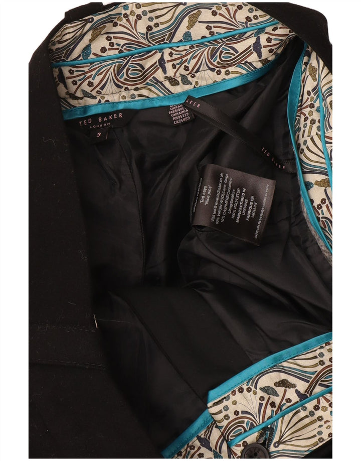 Ted Baker Pantalones cortos casuales para mujer Talla 3 Mediano W34 Poliéster negro
