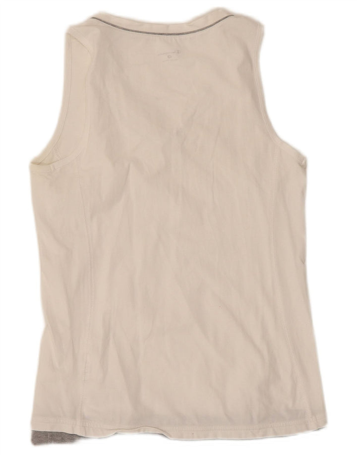 Champion Camiseta sin mangas para mujer UK 40 Medium White Colourblock