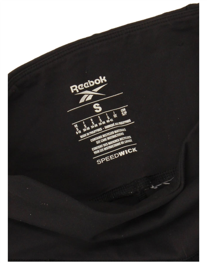 REEBOK Leggings para mujer Reino Unido 8/10 Pequeño Negro
