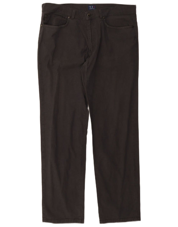 Pantalones Casuales Recto Hombre Trussardi W38 L31 Algodón Gris