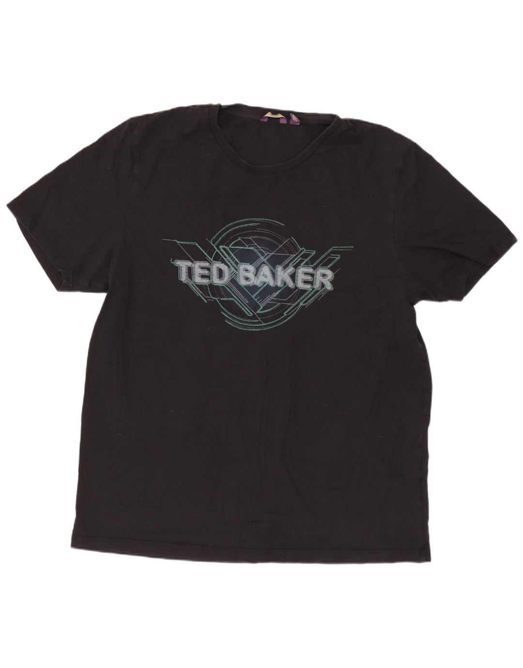 TED BAKER Camiseta gráfica para hombre Talla superior 6 2XL Negro