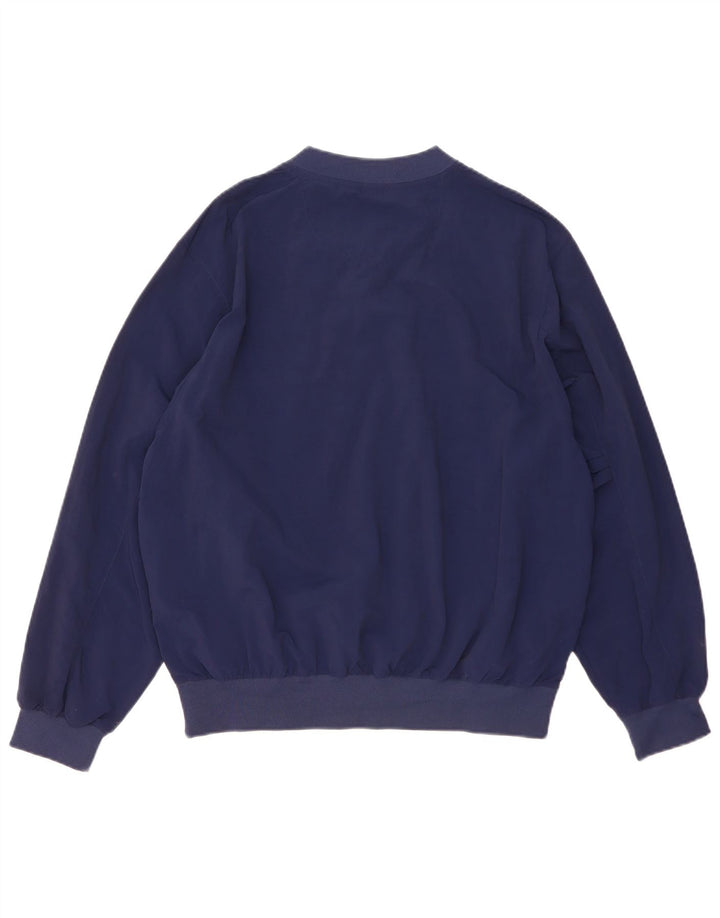Eddie Bauer Hombre Suelto Jersey Chándal Top Pequeño Azul Marino