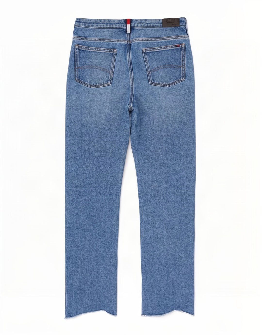 Tommy Hilfiger Vaqueros Slim Desgastados para Mujer W28 L28 Algodón Azul
