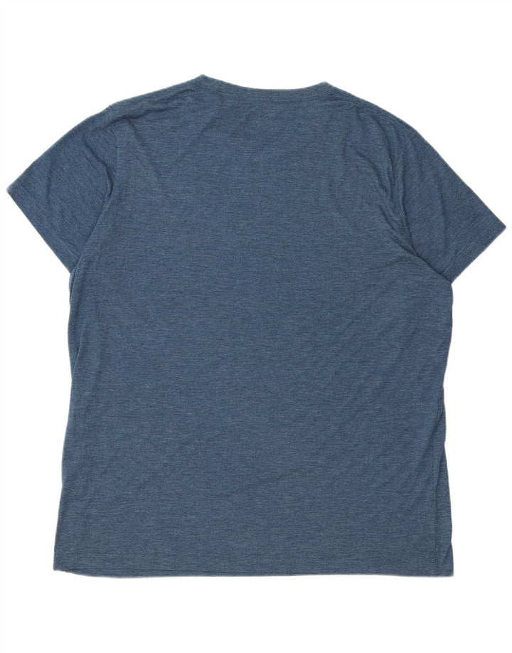 ASICS Mens Big & Tall T-Shirt Top 2XL Blue