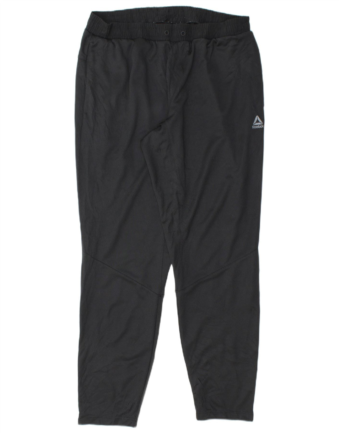 REEBOK Pantalón de Chándal Hombre Grande Negro Poliéster