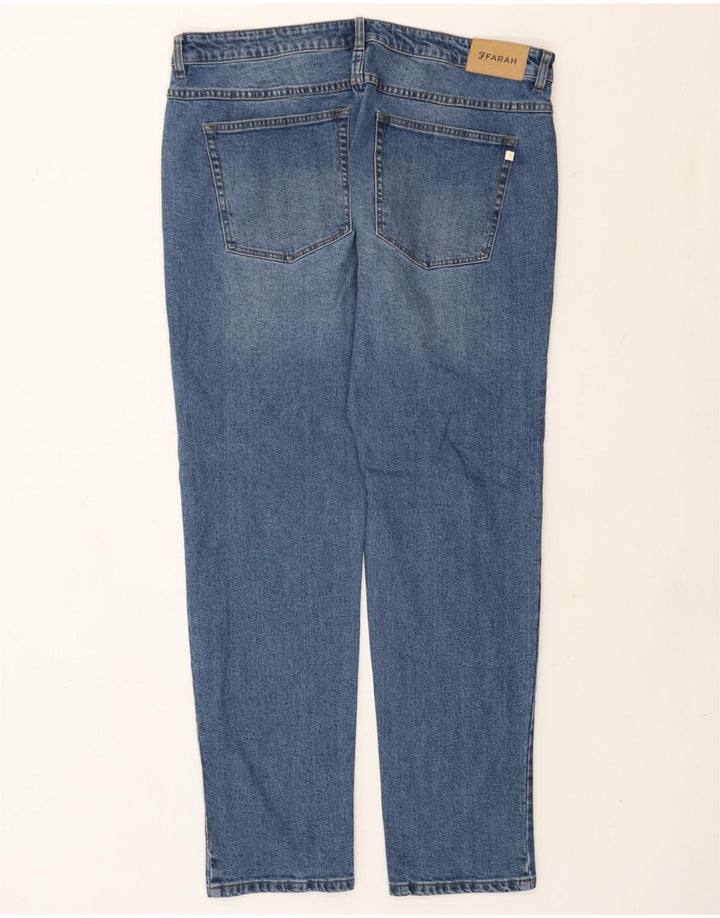 Vaqueros Farah Mujer Slim W36 L32 Algodón Azul