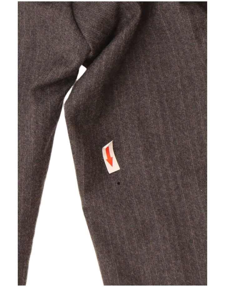 Valentino Traje de 2 piezas con 3 botones para hombre IT 48 Mediano W32 L29 Gris a rayas