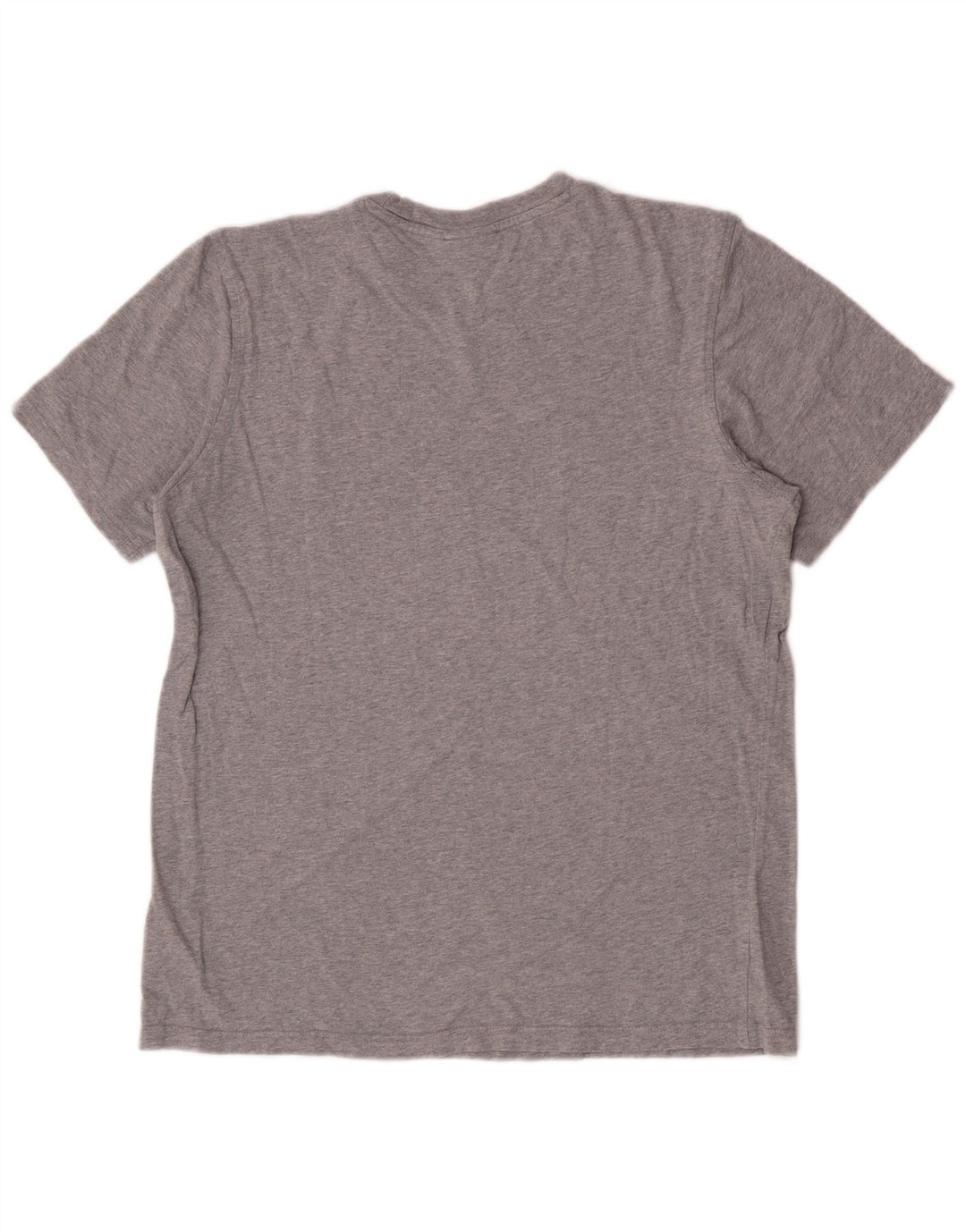 Adidas Hombre Camiseta Gráfica Top Algodón Gris Medio