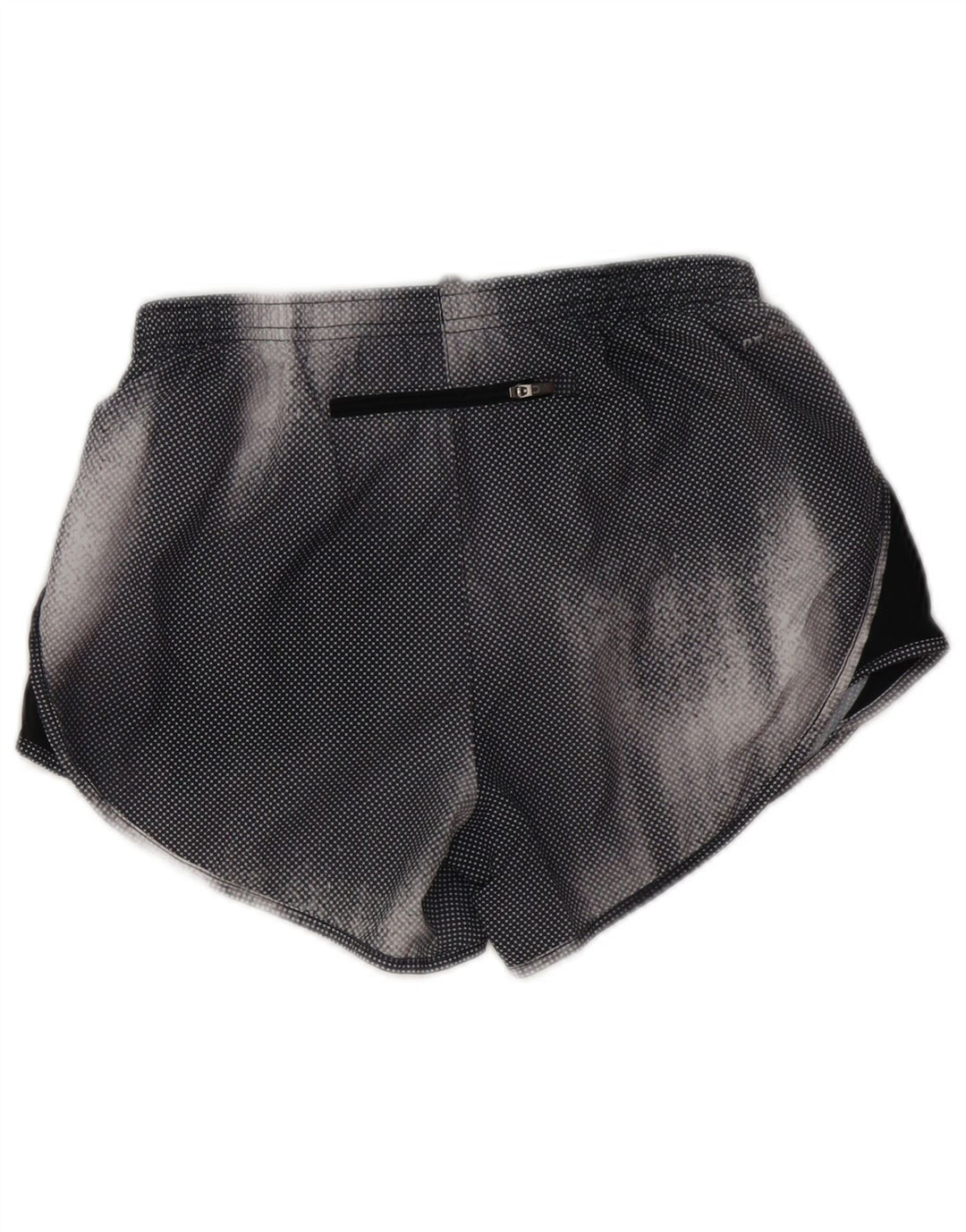 Nike Pantalones cortos deportivos Dri Fit para mujer UK 4 XS Poliéster geométrico negro