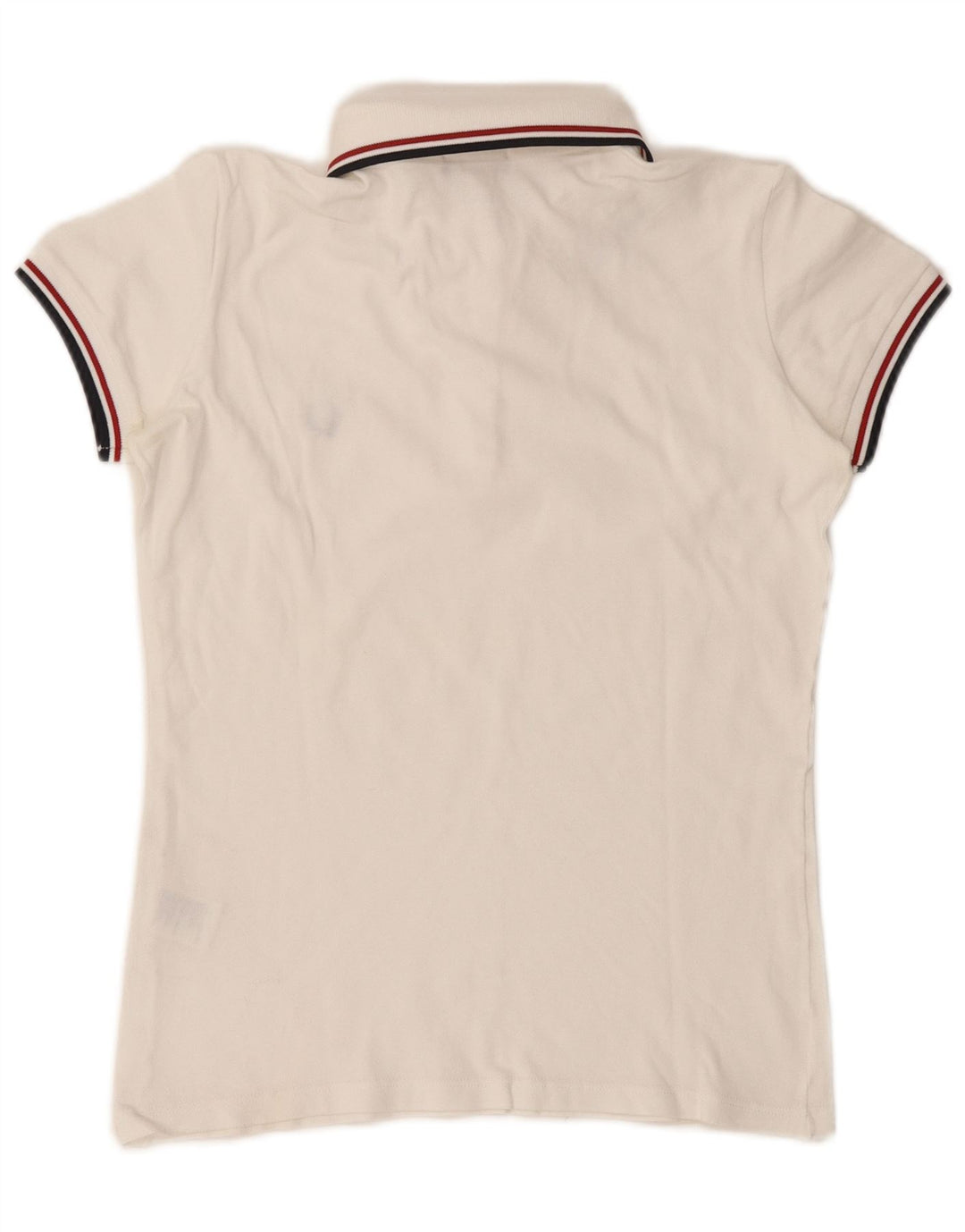 Fred Perry Polo para mujer UK 44 Algodón blanco mediano