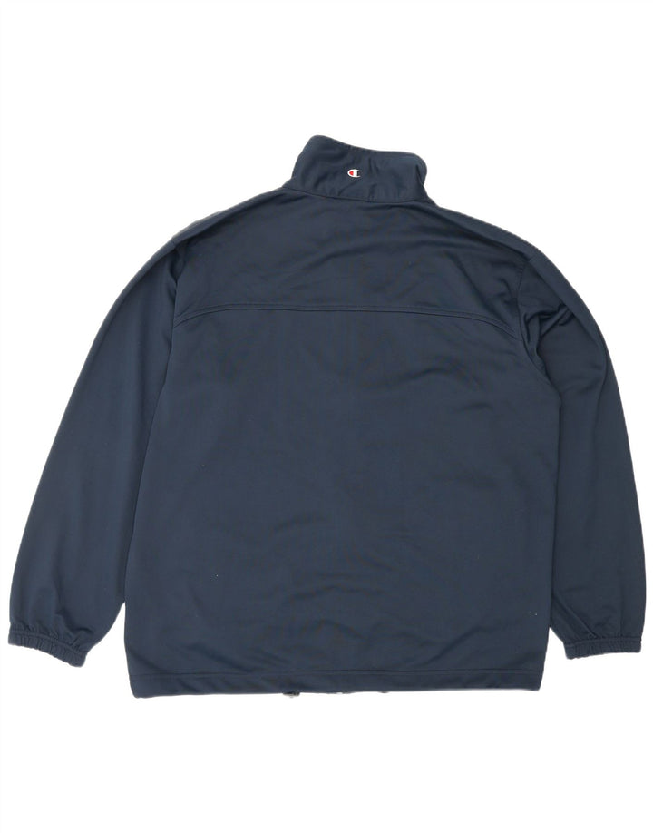CHAMPION Chaqueta superior de chándal para hombre Poliéster azul marino mediano