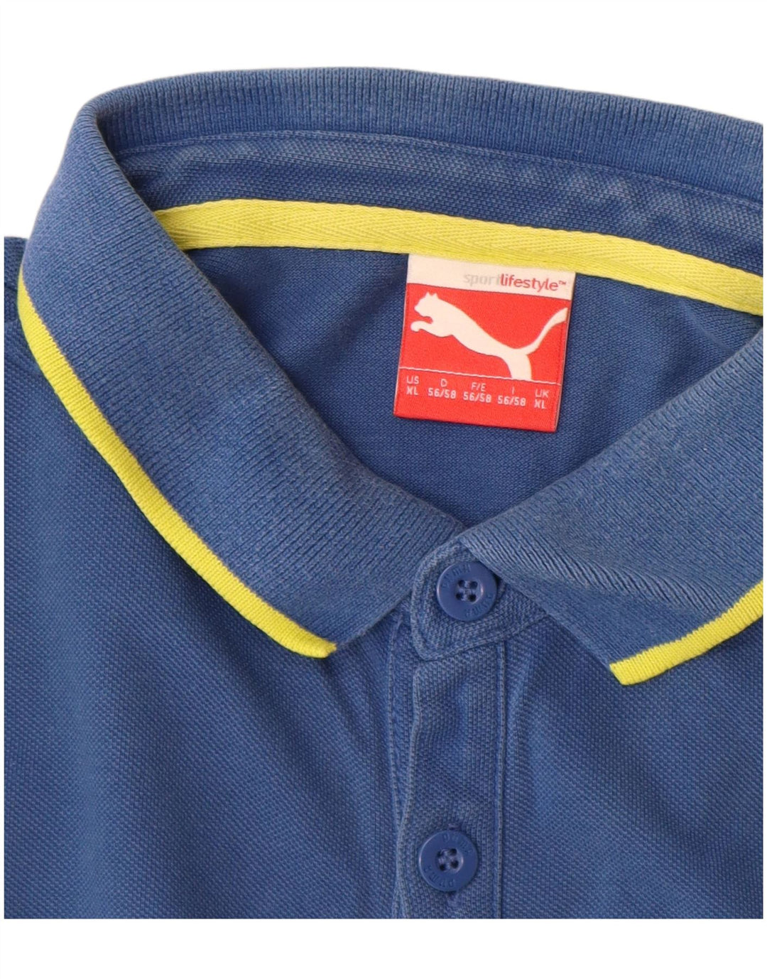 Polo Puma Hombre XL Algodón Azul