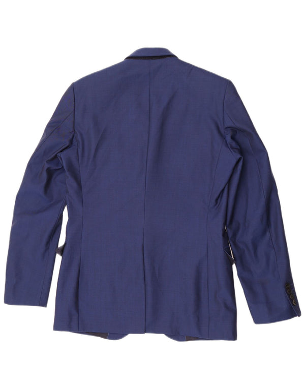 Reiss Chaqueta tipo blazer con 1 botón para hombre UK 36 Small Azul marino