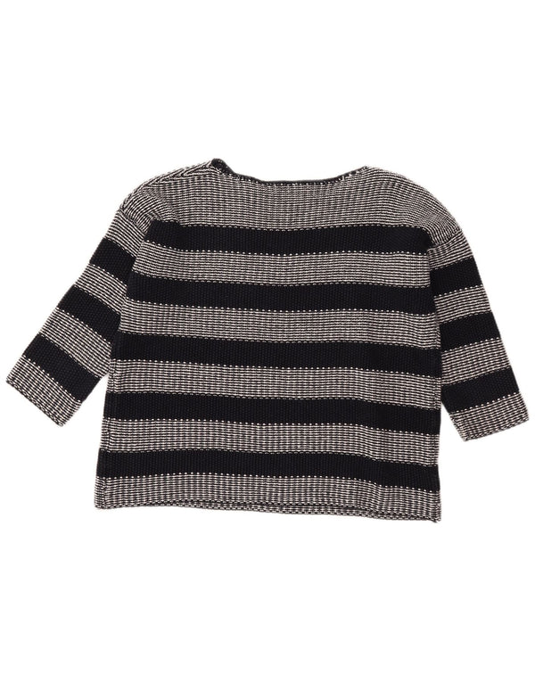 HOBBS Suéter de gran tamaño con cuello barco para mujer, talla 10, color negro