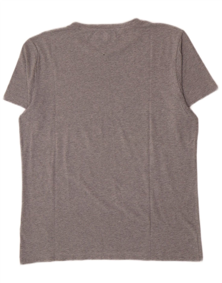 Tommy Hilfiger - Camiseta para hombre, talla grande, algodón gris