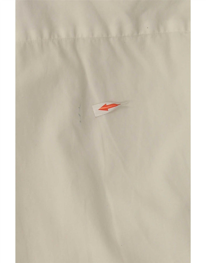 Camisa Lacoste Hombre Manga Corta Talla 42 Grande Algodón Blanco
