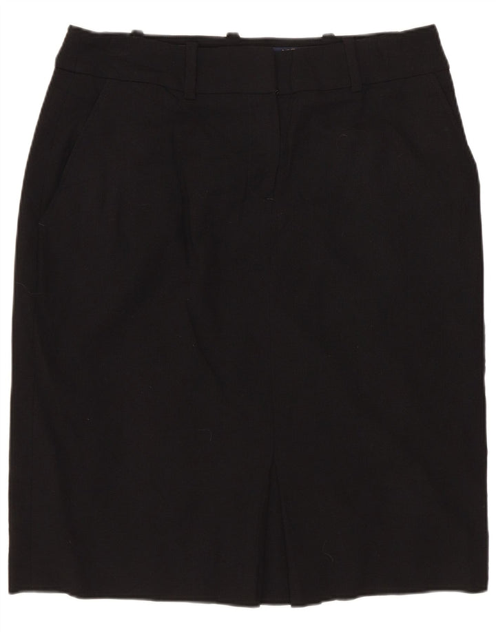 BROOKS BROTHERS Falda recta para mujer US 4 Mediana W30 Lana negra
