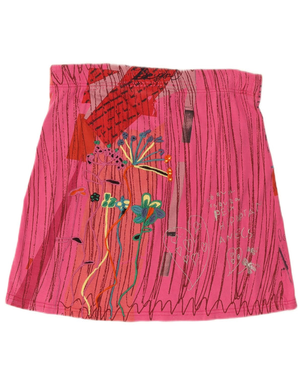 Desigual Minifalda Gráfica Mediana W34 Rosa |
