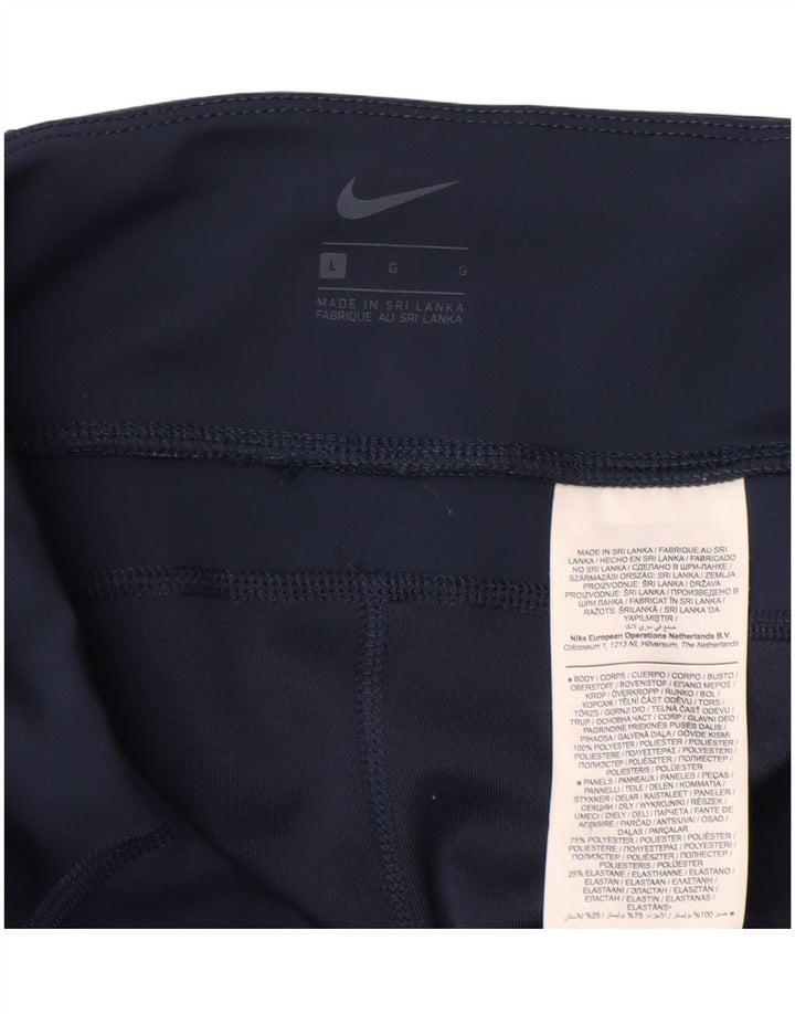 Leggings Nike para mujer UK 44 Grande Azul marino Colorblock Poliéster