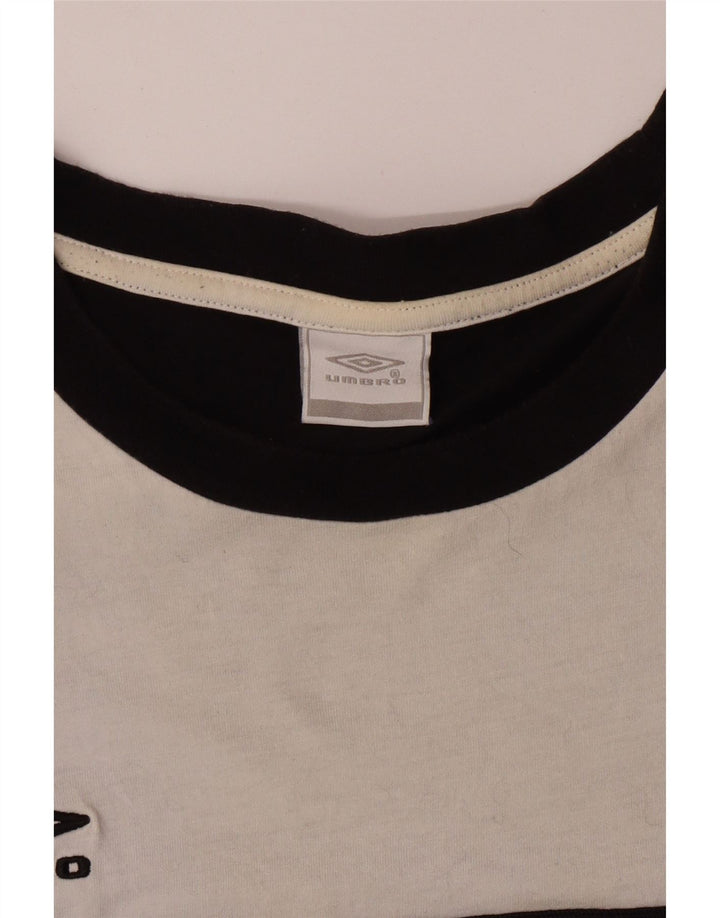 UMBRO Camiseta Hombre Top XL Algodón Colorblock Negro