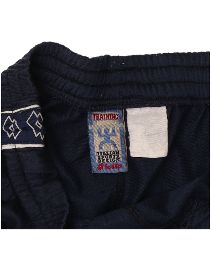 Lotto Hombre Pantalones De Chándal Gráfico Grande Azul Marino