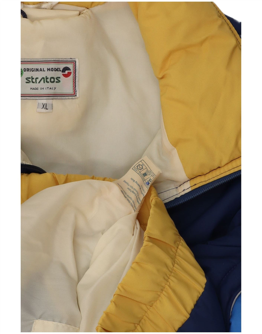 Stratos Chaqueta Bomber Acolchada para Hombre UK 42 XL Azul Marino Colorblock Poliamida