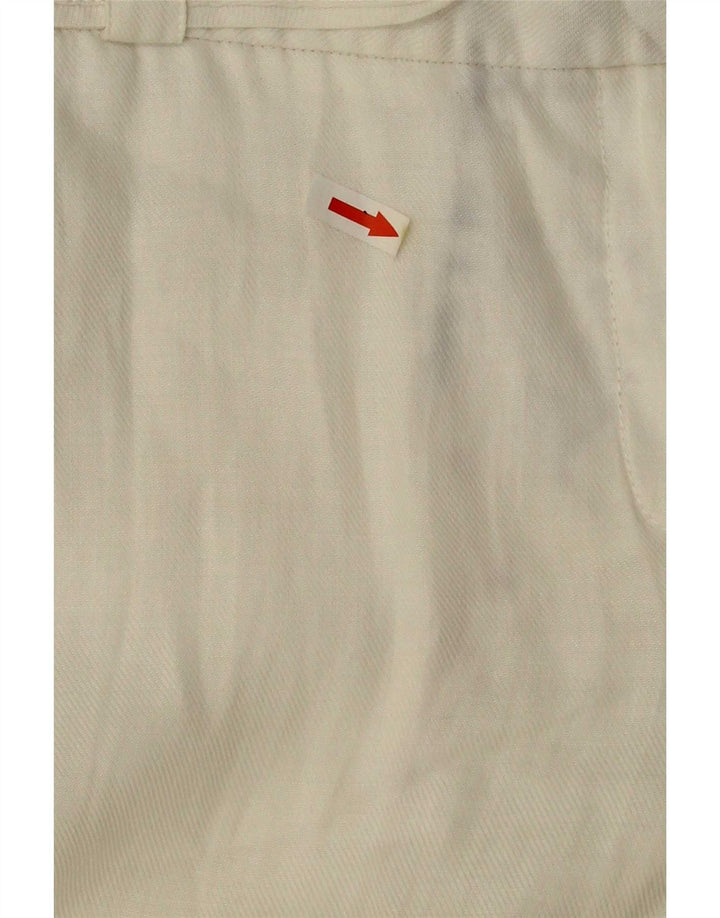 Zara Pantalón Chino Bootcut para Mujer EU 38 Small W28 L32 Blanco