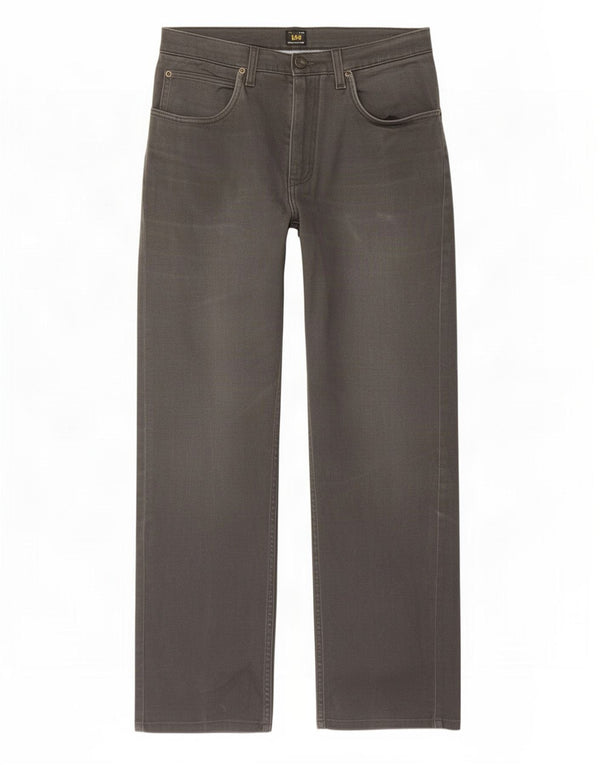 Lee Mens Brooklyn Pantalones Casuales Rectos W32 L32 Algodón Gris