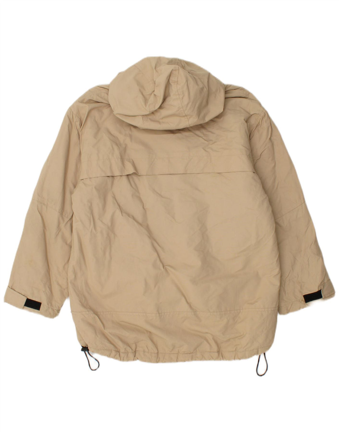 ASICS Chaqueta cortavientos con capucha para hombre UK 36 Small Beige Poliamida