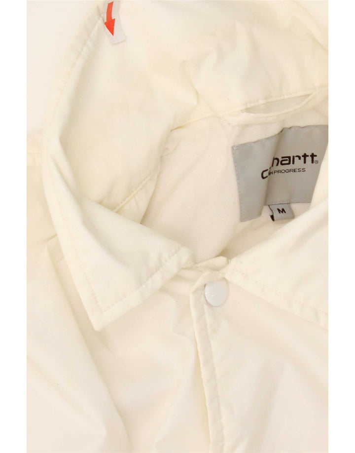 Carhartt Chaqueta impermeable gráfica para hombre UK 38 Medium White Nylon