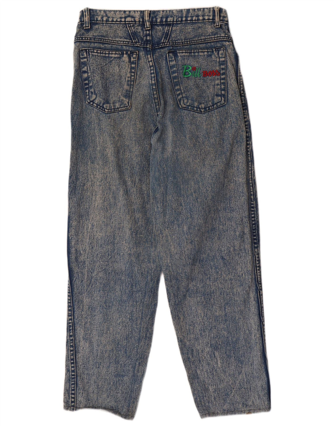 Jeans Rectos Vintage Mujer W28 L28 Azul