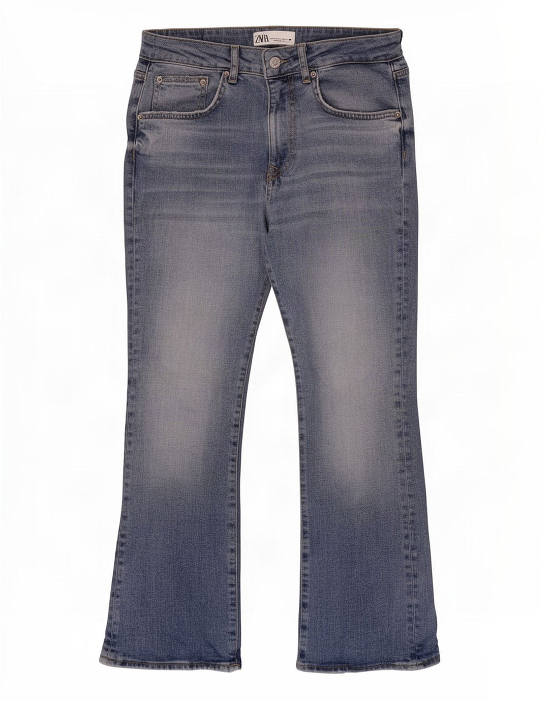 Zara Jeans Bootcut para Mujer EU 38 Small W28 L26 Algodón Azul