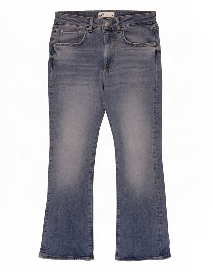 Zara Jeans Bootcut para Mujer EU 38 Small W28 L26 Algodón Azul