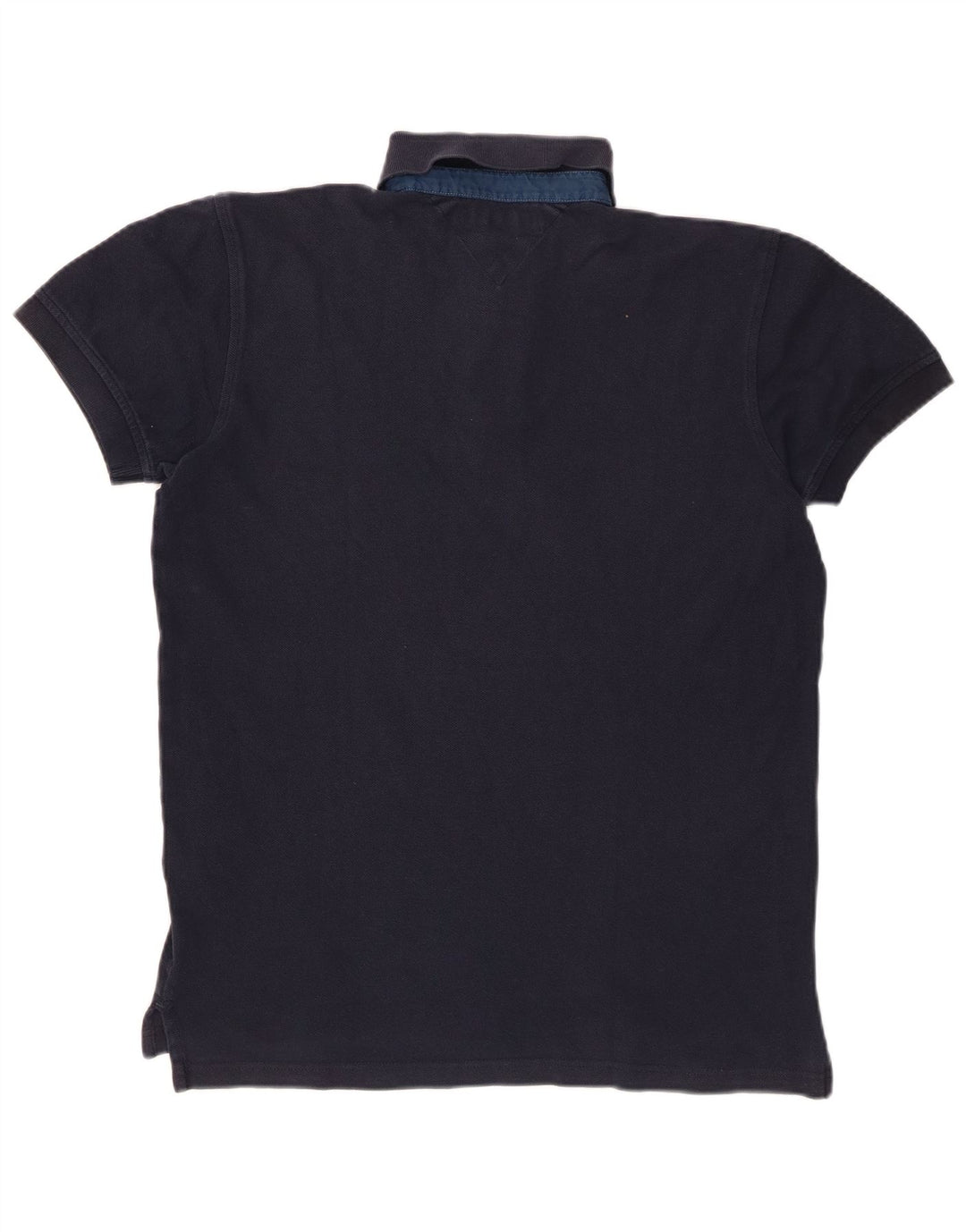 TOMMY HILFIGER Polo para hombre pequeño azul marino algodón