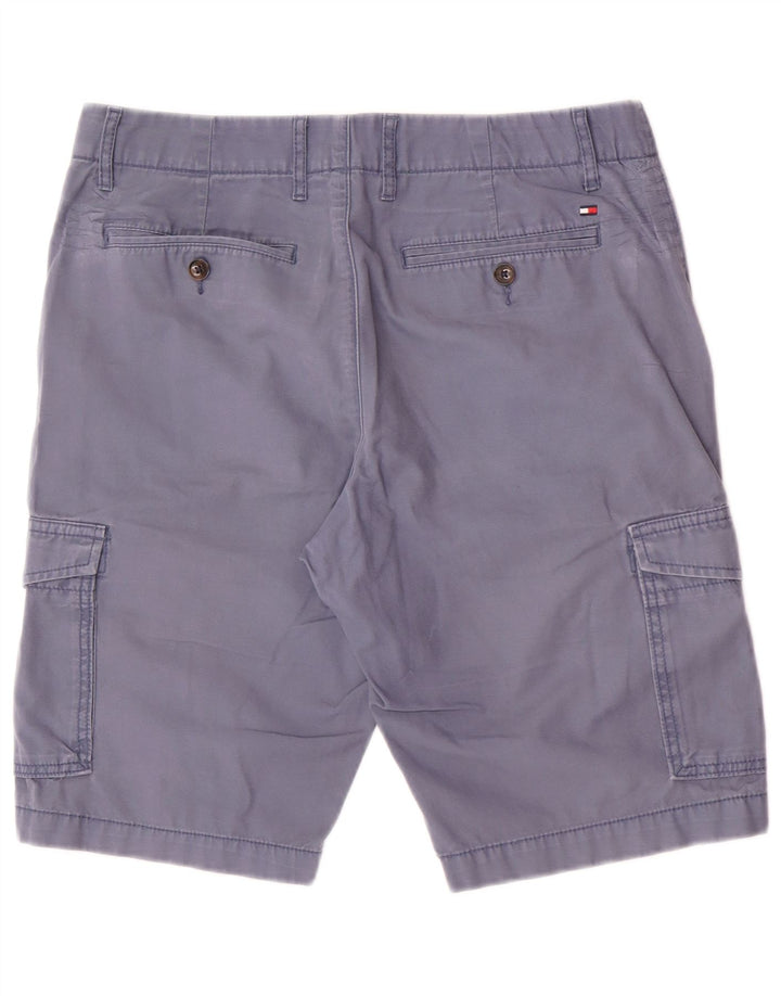 Tommy Hilfiger Shorts Cargo Hombre W32 Algodón Azul Medio