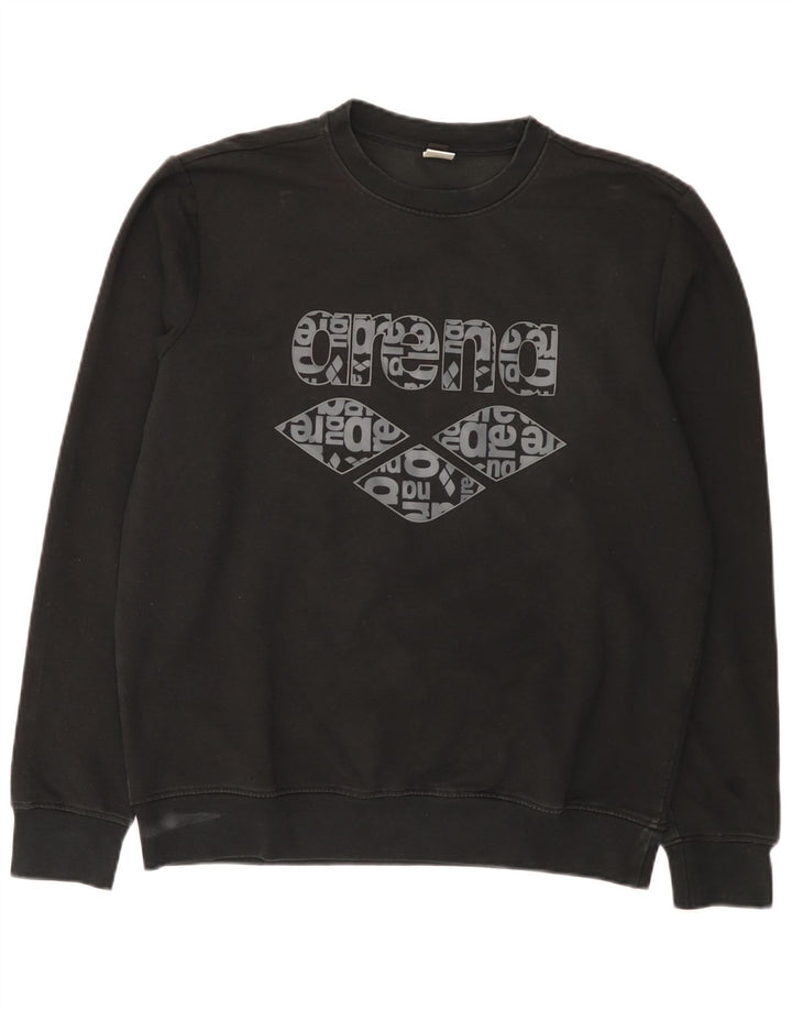 Arena Hombre Graphic Sudadera Jumper Medium Negro Poliéster