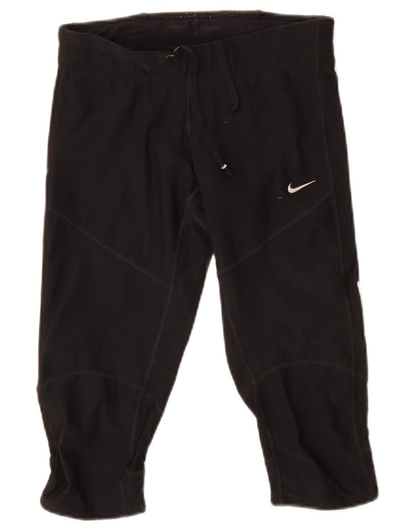 Nike - Pantalones cortos deportivos Dri Fit Bermuda para mujer, talla 4, XS, poliéster negro