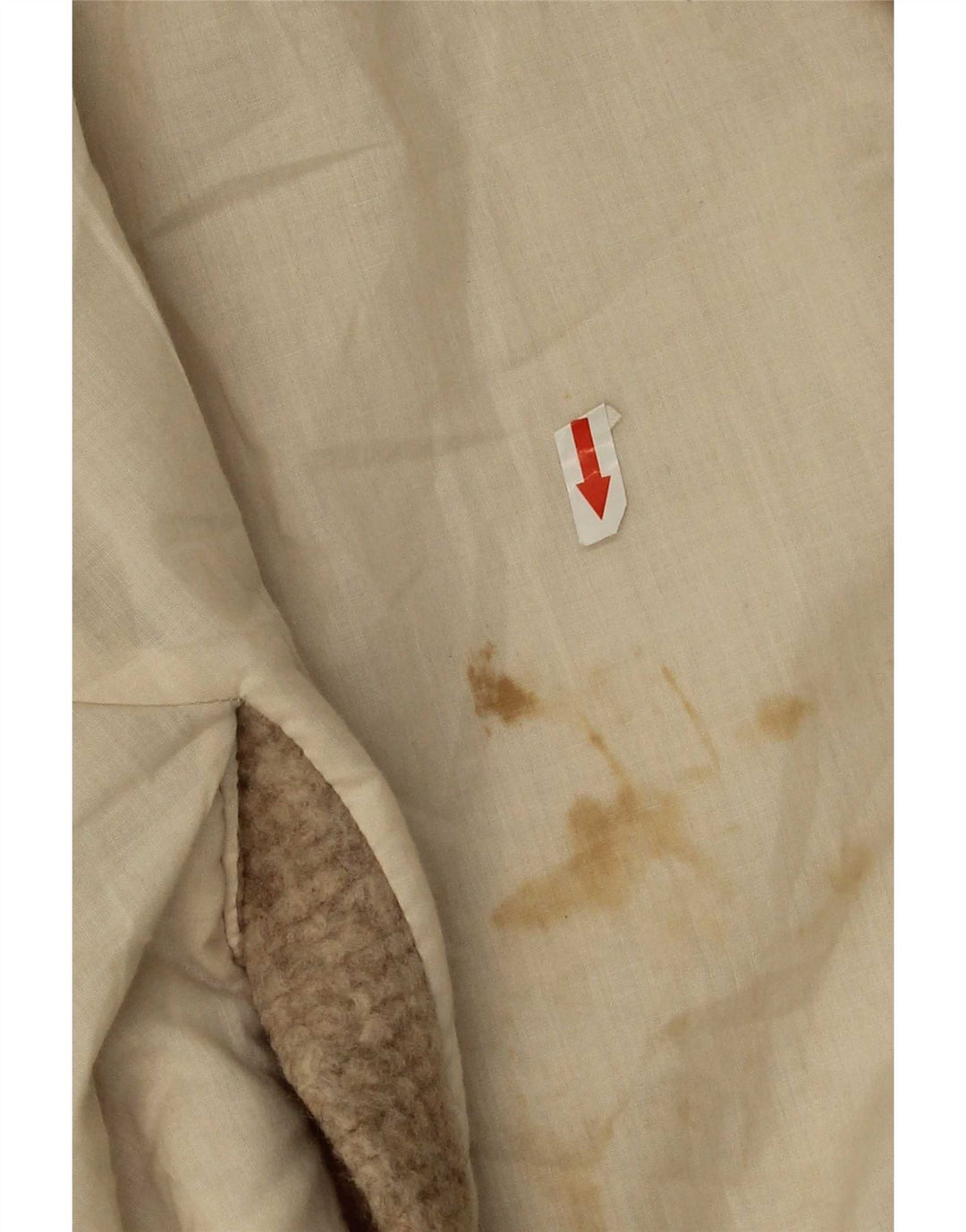 Zara Mujer Abrigo Cruzado ES 42 XL Lana Beige